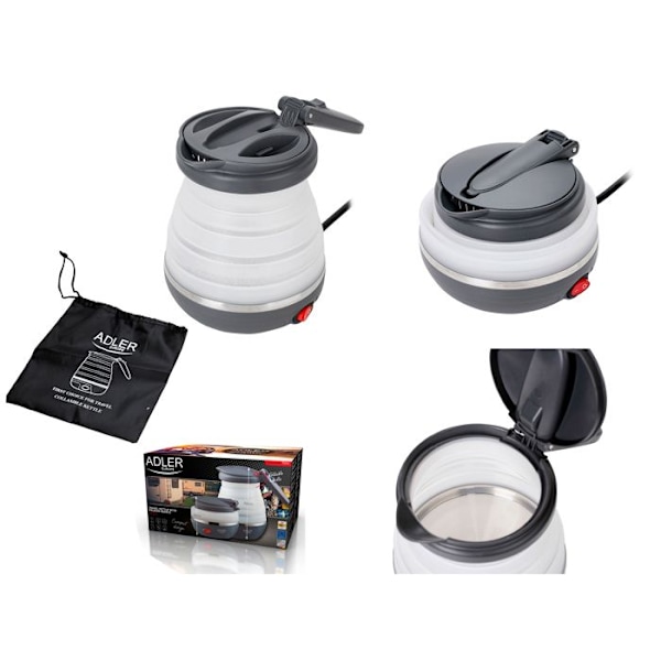 Resekokare - ADLER - AD1279 - Plast - 0,6L - Liten hushållsapparat