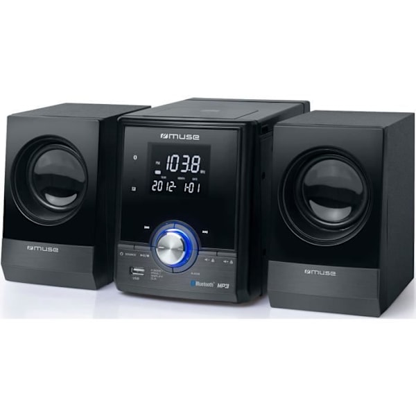 MUSE M38BT Hi-Fi - CD/MP3 Bluetooth/NFC FM-radio USB-portti Musta musta