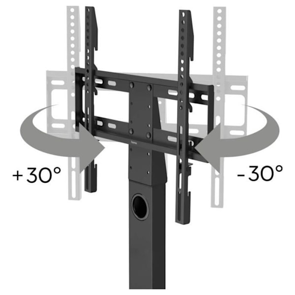 Fotsupport för TV - Hama - 00220866 - Justerbar i höjd - Svart - För skärmar 32 till 55 tum