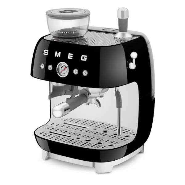 Yhdistelmä espresso-kahvinkeitin 50-luvun musta - Smeg