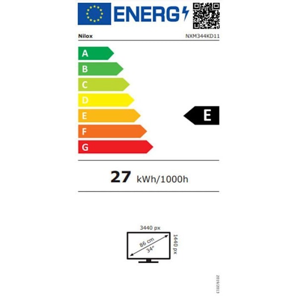 TV NILOX NXM344KD11 34" LED UWQHD 144Hz Curva - Sort - Smart TV - HDR - Wi-Fi
