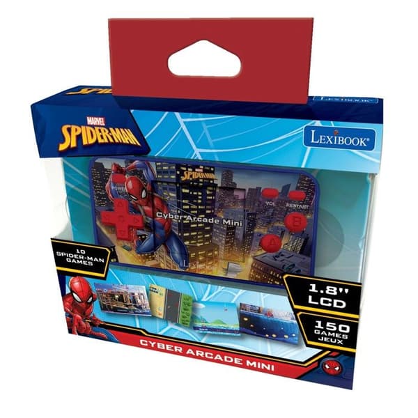 Mini Spiderman Cyber Arcade Pocket -värikonsoli BLÅ