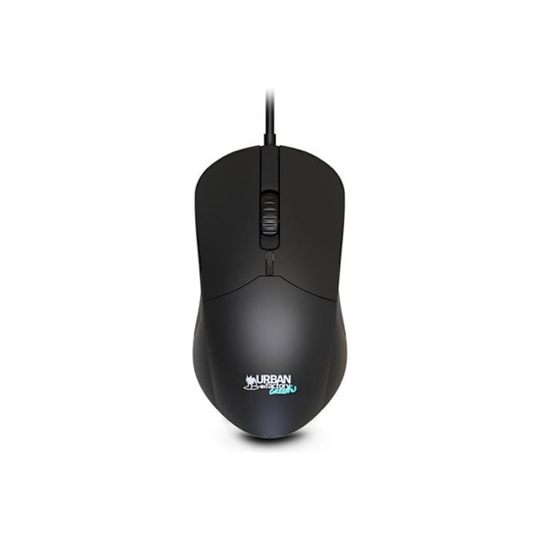 Ekodesignad trådbunden mus - URBAN FACTORY - GWM01UF - Svart - 3 knappar - 800 dpi Svart