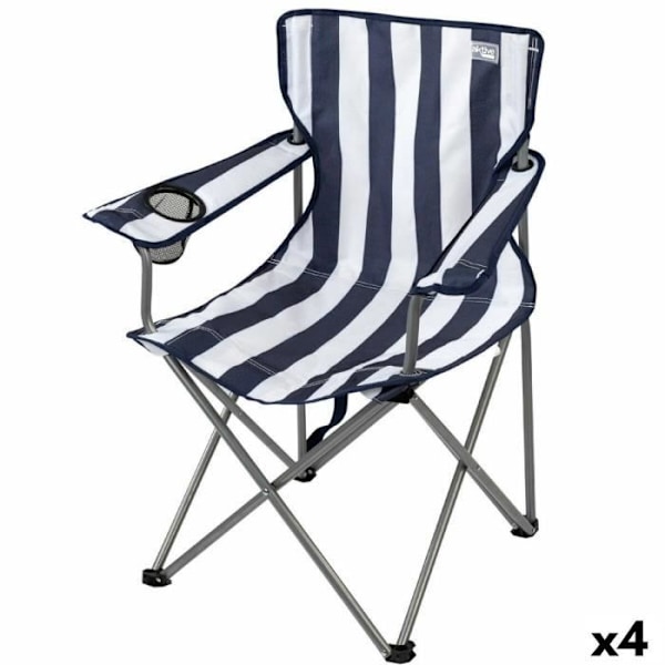 aktiv marine klapstol 45 x 82 x 47 cm (4 enheder)