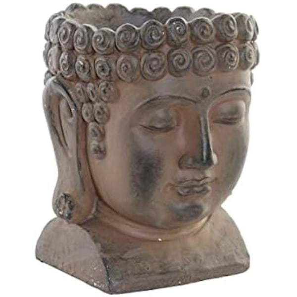 Blomkruka - DKD HEMINNREDNING - Buddha - 34,04 x 36,03 x 26,91 cm - Flerfärgad - Glasfiber Flerfärgad