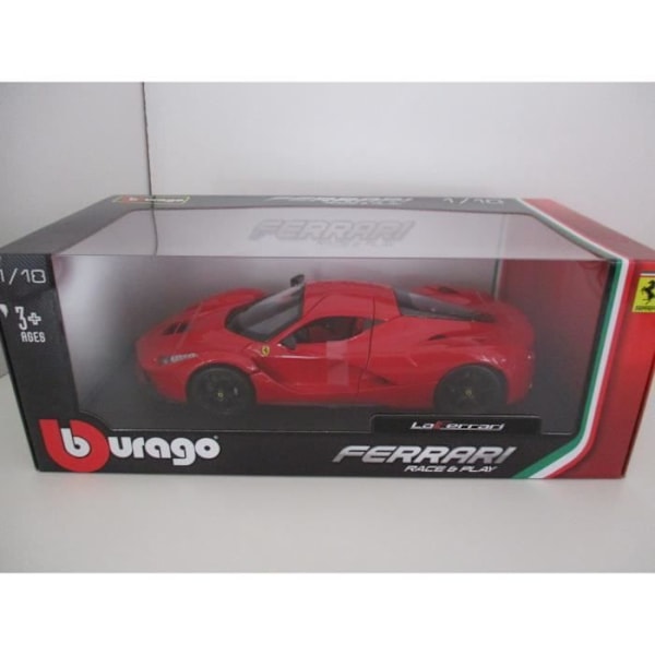 Keräilijän auto - BBURAGO - Ferrari LaFerrari - Punainen - Mittakaava 1/18 Ferrari LaFerrari