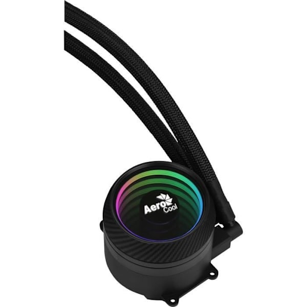 AEROCOOL Mirage L240 ARGB Svart - 240 mm CPU-vattenkylningssats - LGA1700-sats ingår