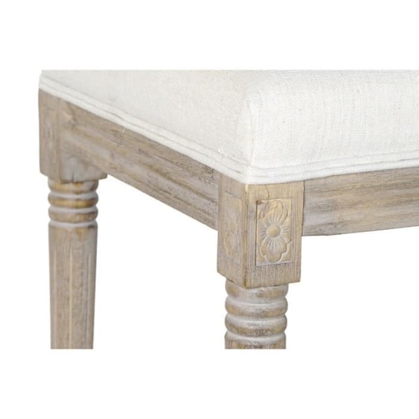 perinteinen penkki puuta, luonnonpellava, beige 122 cm - Väri: BEIGE