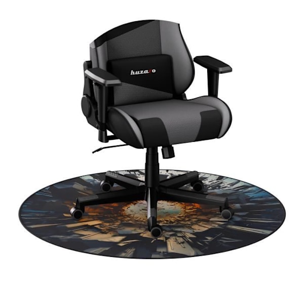 Gamingmatta - HUZARO - FLOORMAT 5.0 - Halkskydd - Vätskeresistent - Termisk isolering Svart