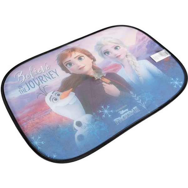 Sivuverho - FROZEN - Disney - UV-suoja - Imukuppikiinnitys - 60 x 40 cm Sininen