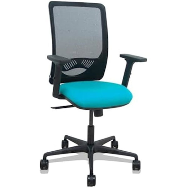 Zulema - Ergonomisk kontorstol med synkront mekanisme, 2D armlæn - Ryg i sort åndbar mesh og Svart