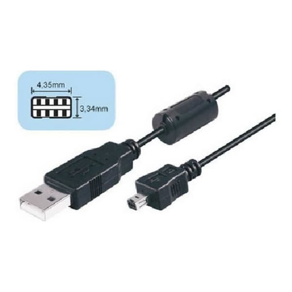 USB-adapteri - NIMO - Micro USB-USB 2.0 - 1,8 m - Uros/Uros - Musta