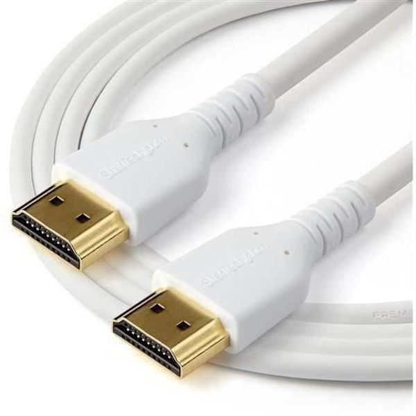 STARTECH RHDMM2MPW nopea HDMI-kaapeli Ethernet 4K 60 Hz 2 m Vit