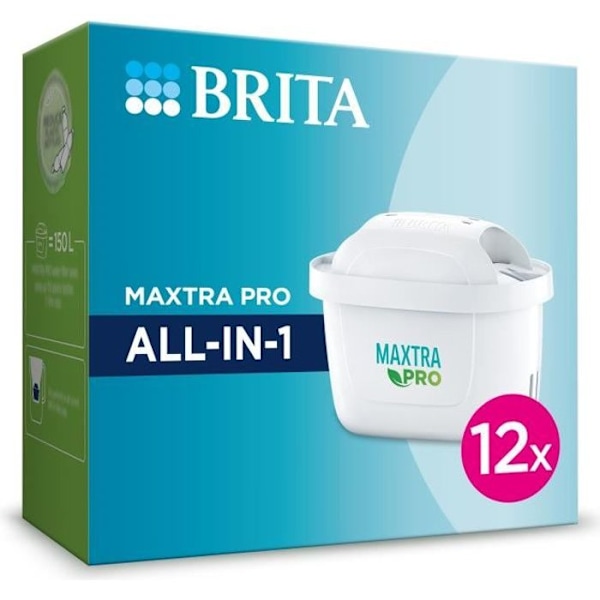 12 suodatinpatruunan pakkaus - BRITA - MAXTRA PRO AIO - Uusi MAXTRA Vit