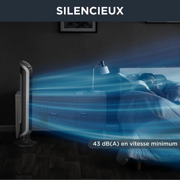 Rowenta Søjnevindue 100cm 40w 3 hastigheder sort - vu6670f0 Svart