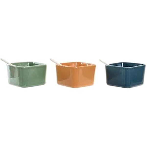 Alkupalasetti - DKD Home Decor - Monivärinen - Bambu ja posliini - 34 x 47 x 33 cm mångfärgad