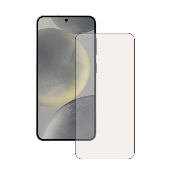 Skærmbeskytter - KSIX - Samsung Galaxy S24 - Hærdet glas - Ridseresistent - Sort Svart