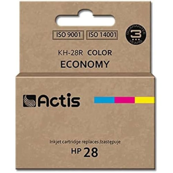 Aktisk blækpatron ACTIS Farve KH-28R (ERSTATNING HP 28 C8728A - STANDARD - 21 ML - Farve)