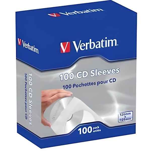 Ordret papirhylster til CD-DVD x100