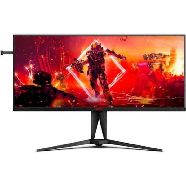 Pelaajakulmainen Pelitietokoneen Näyttö - AOC - AG405UXC - 40" IPS UWQHD 1ms 144Hz HDMI DP USB-C HP Käännettävä Korkeuden Säädettävä Freesync Premium musta