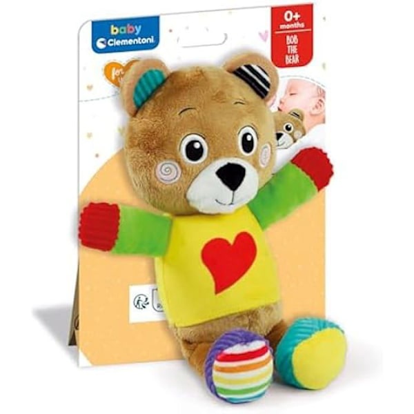Mjuk leksak - Clementoni - Flerfärgad - 17906 - För baby - Multisensorisk stimulering - Maskintvättbar Flerfärgad