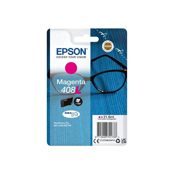 Blækpatron - Epson - 408L - Magenta - Høj kvalitet - 1700 sider