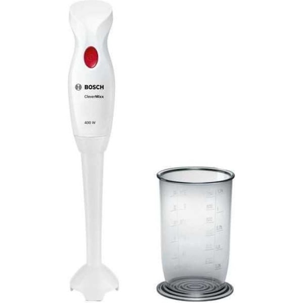 BOSCH MSM14100 CLEVERMIXX sauvasekoitin - 400W, 1 nopeus, muovijalka, sekoituskulho, ergonominen kahva