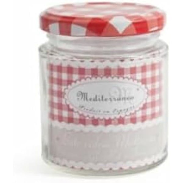 Glaskrukke - Mediterraneo - 250 ml - Flerfarvet - 7 x 7 x 8,5 cm - 12 enheder Flerfärgad
