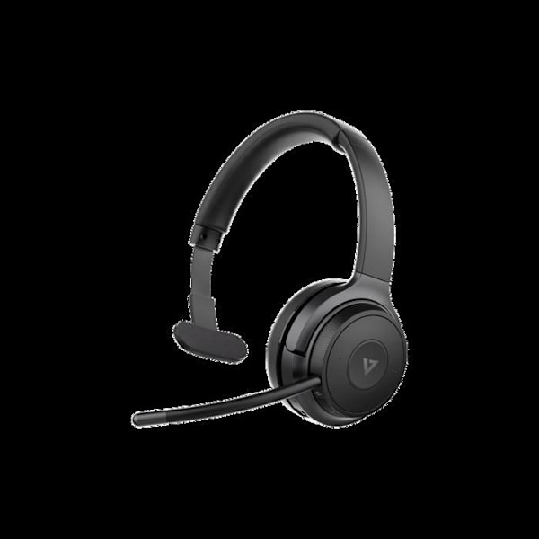 Hovedtelefoner med Mikrofon - V7 - HB605M - Sort - Kablet - Garanti inkluderet Svart