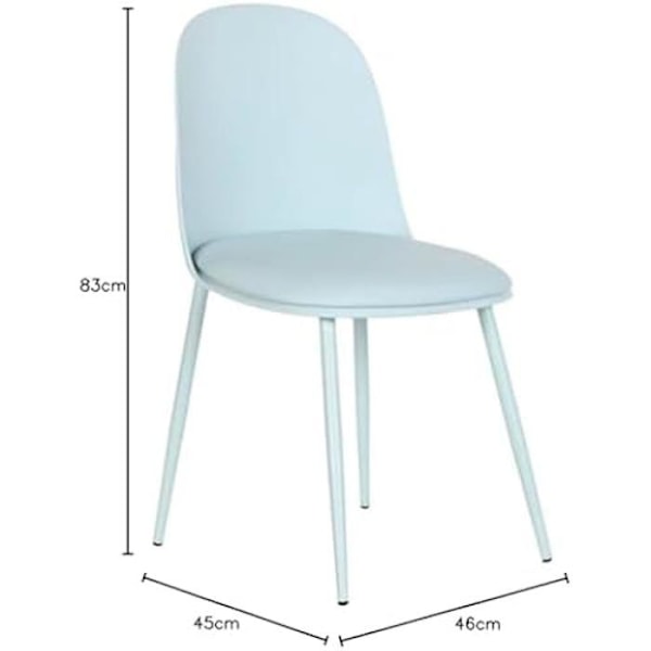 Spisestuestol - DKD Home Decor - Blå - Polyurethan - Polypropylen - Moderne design Blå