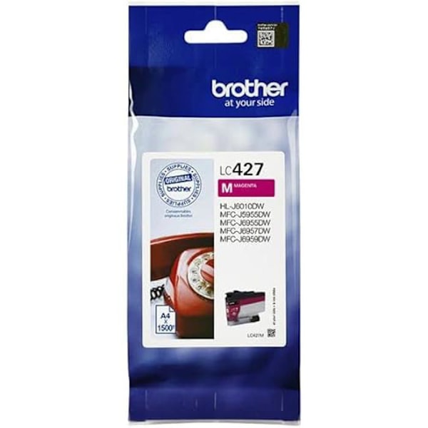 Blækpatroner - BROTHER - MFCJ5955DW, MFCJ6955DW - Pakke med 5 - Magenta farve - Original
