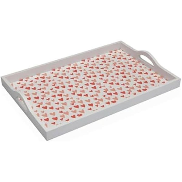 Tarjotin - VERSA - Amore - MDF-puu - Monivärinen - 46,5 x 31,5 x 6,5 cm Flerfärgad