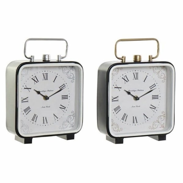Bordur - DKD Home Decor - Sort Blå Glas - 20 x 7 x 26 cm - 2 stk - Chic Mörkblå