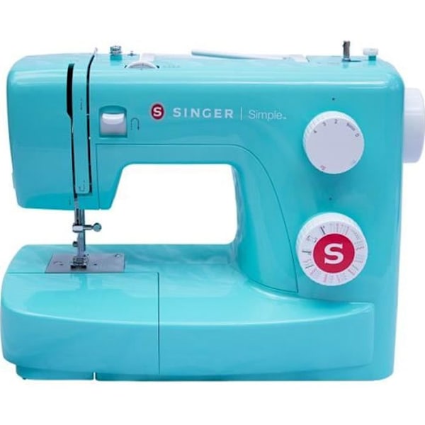 SINGER Simple 3223G semi-automatisk symaskine - turkis - Trin 4 - Zigzag fod
