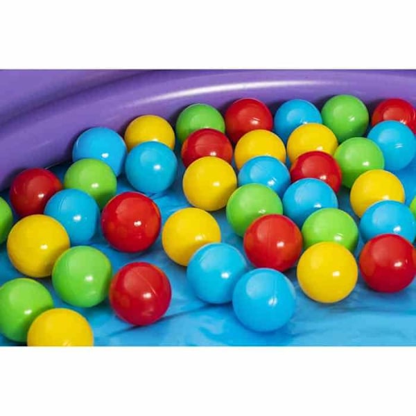 Uppblåsbar bollbassäng för barn - Bestway - Galaxy - 46 bollar - 4 rymdleksaker Flerfärgad