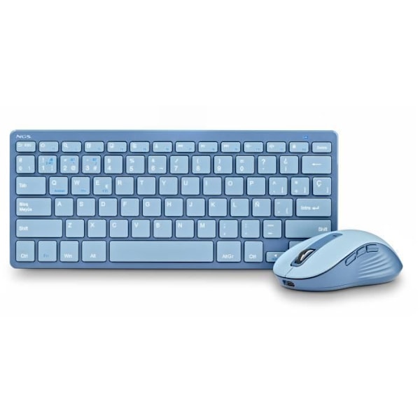 Multimode laddningsbart tangentbord - NGS - Spanska - QWERTY - Bluetooth, 2,4 GHz och USB - Svart
