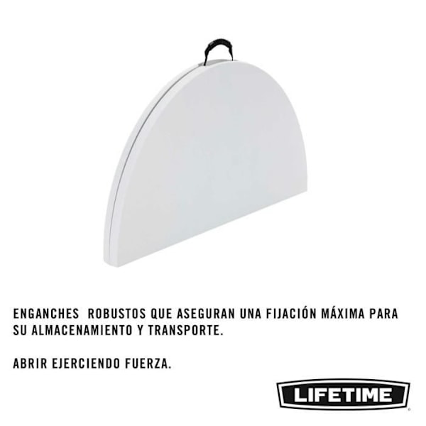 Foldebord - LEVETID - 122x122x73,5 cm - Ultra modstandsdygtigt - Sammenklappeligt - Udendørs