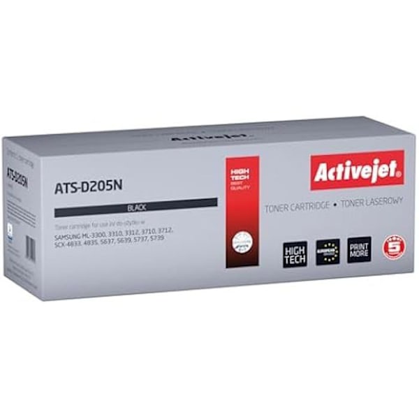 Activejet ATS-D205N -mustepatruuna Samsung MLT-D205S -mustaa - 2000 sivua