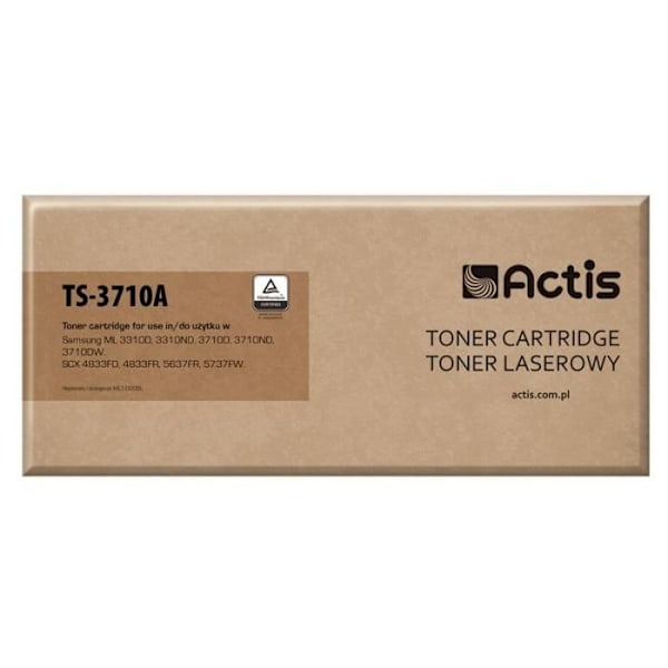 Toner - ACTIS - TS-3710A - Kompatibel med Samsung - Sort - 5000 sider