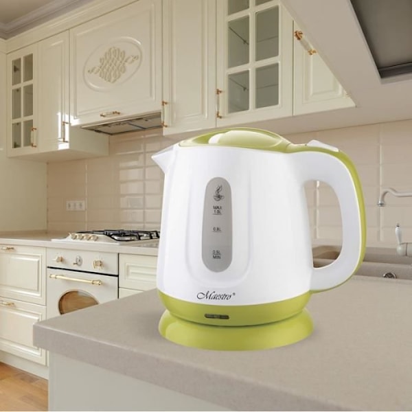 Feel-Maestro MR013 grøn kedel 1 L Grøn Hvid 1100 W