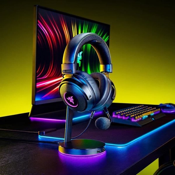 Gaming headset RAZER KRAKEN V3 HYPERSENSE - Sort
