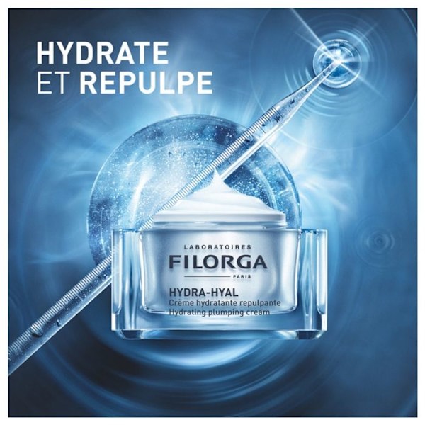 Fugtgivende Creme - Filorga - Hydra Hyal - 50ml - Anti-aging - Opfriskende tekstur