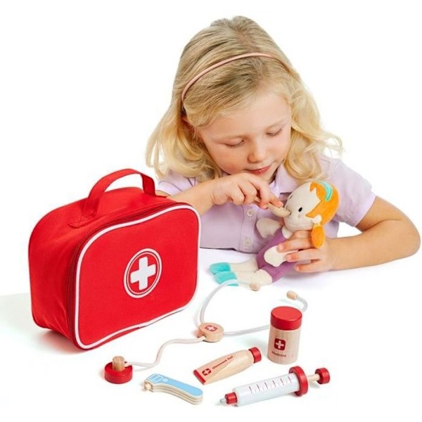 Läkarfodral med trätillbehör Doctor Set Molto