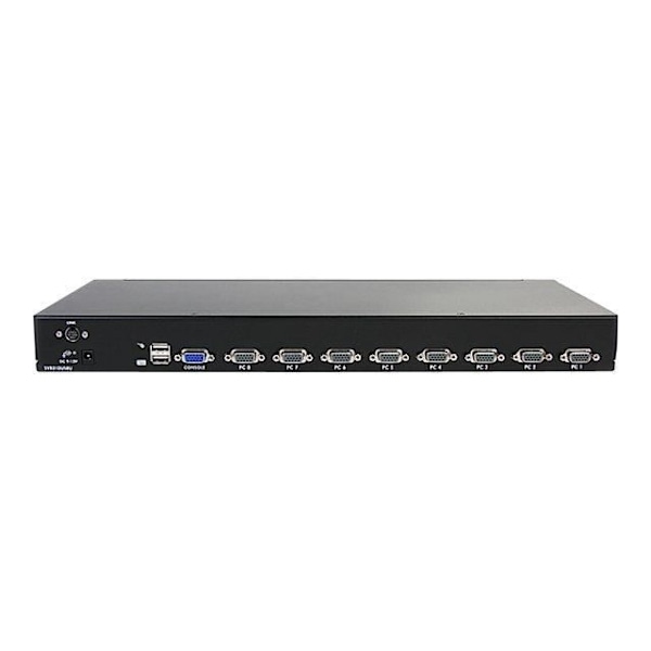 STARTECH 8-portars USB VGA KVM-switch med OSD - 1U rackmonterad bildskärm Tangentbordsmusswitch - 8 dator(ar) - 1920