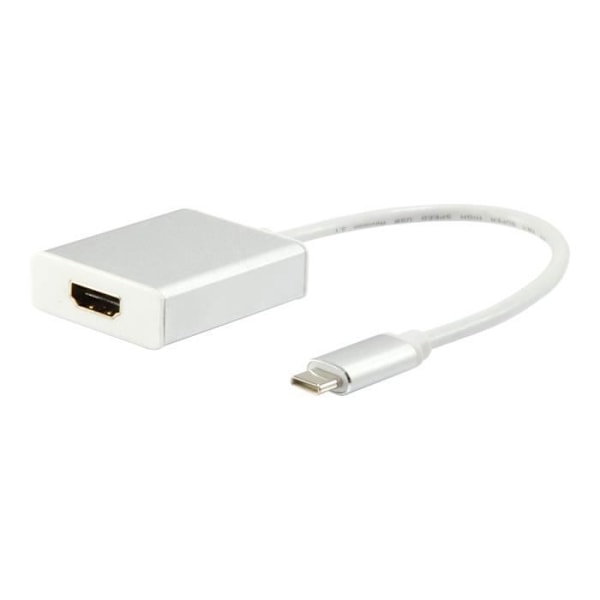 HDMI audio-video-adapter - USB USB-C (M) til HDMI (F) 15 cm 4K-understøttelse - udstyr Hvid