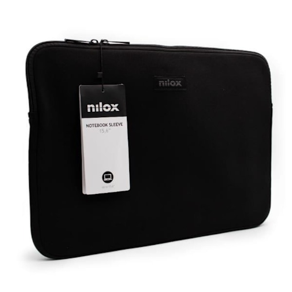 Bærepose til bærbar computer - NILOX - NXF1501 - 15.6 tommer - Neopren - Sort Svart