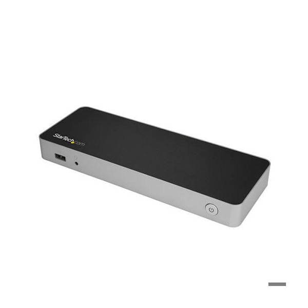StarTech.com USB-C Dual-Display 4K kannettavan tietokoneen telakointiasema, 60 W virransyöttö ja SD-kortinlukija (DK30CHDPPD