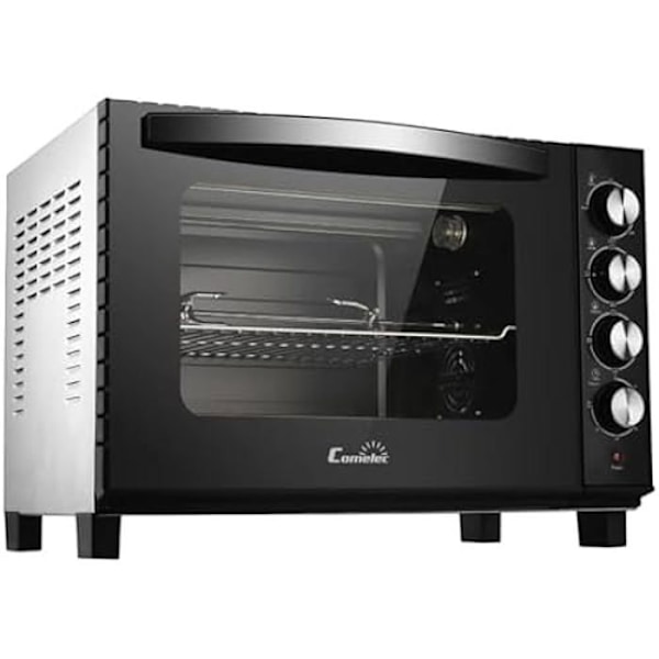 Mini elektrisk ovn - COMELEC - HO6050 - 2000 W - 60 liter - malet finish Sort, Rustfrit stål