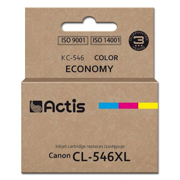 Actis - KC-546 - Blæk Blæk (erstatning for Canon CL-546XLSupreme15 ml180 sider rød, blå, gul).