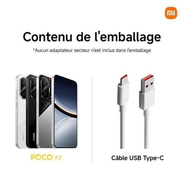 POCO F7 Silver 12 GB + 512 GB - SMARTPHONE